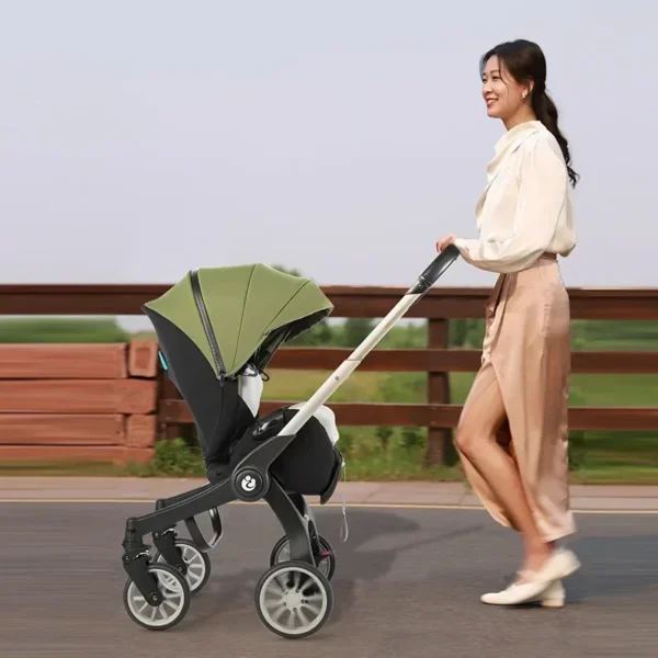 4-in-1 multifunctional newborn stroller Lightweight foldable car seat Two-way high-view baby stroller Infant Carrier - Image 6