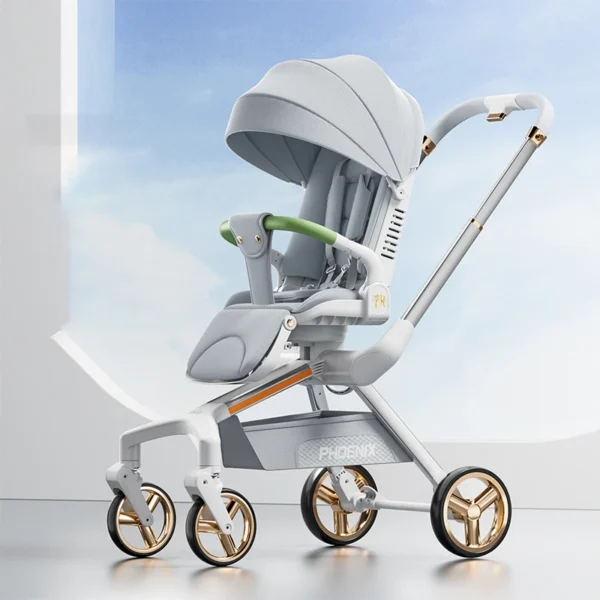 Baby buggy Lightweight Foldable Four-wheel Stroller 0-3 years old Children out can sit and lie down Travel Stroller
