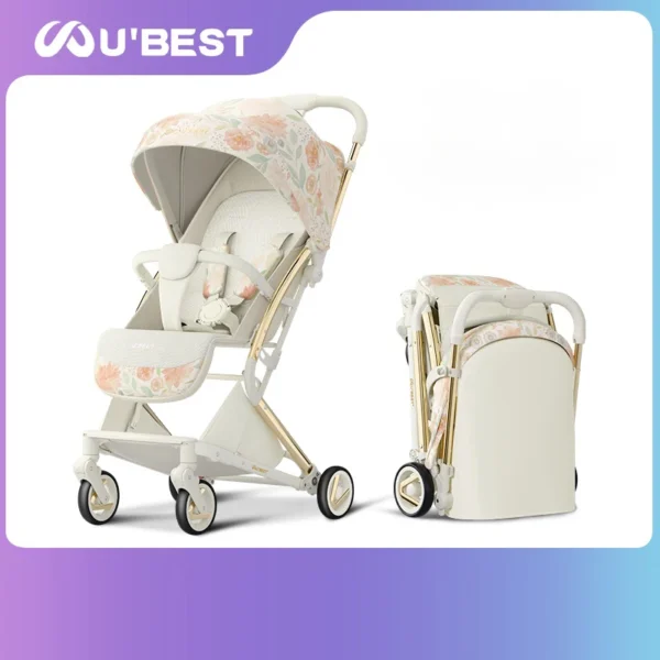 New Baby Stroller Children Walking Baby God Lightweight Folding Pocket Car Kid's Baby Four Wheels Stroller Push Umbrella Car