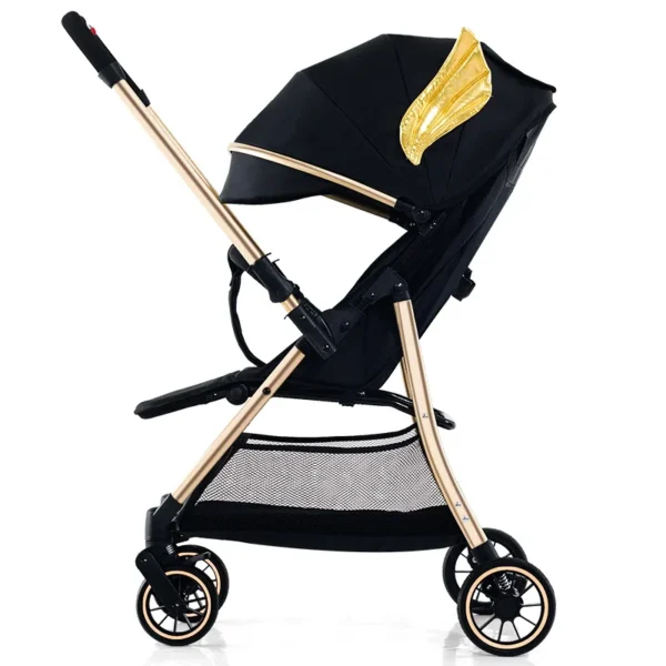 Baby Stroller Two-way light Stroller One-button Travel Portable Pram Infant Trolley Folding High-view Stroller baby carriage - Image 3