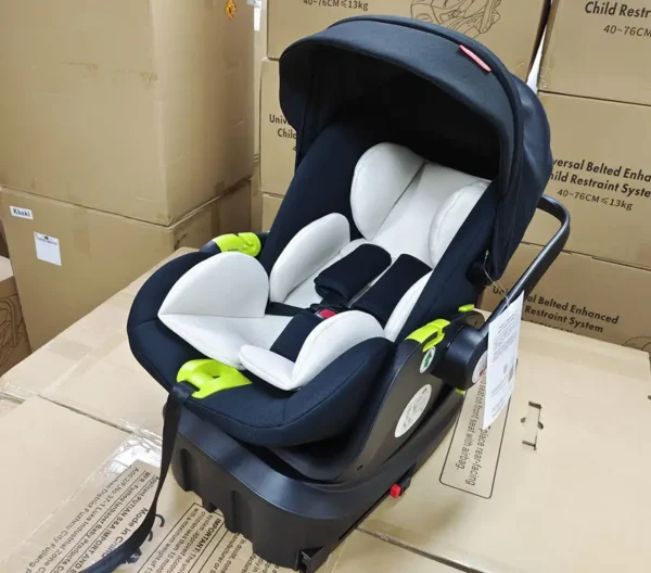 3 in 1 Baby Stroller,Baby Travel System,Baby Carriage 3in1 with Isofix Base,Foldable Newborn Pram,Reversible Standard Stroller - Image 5