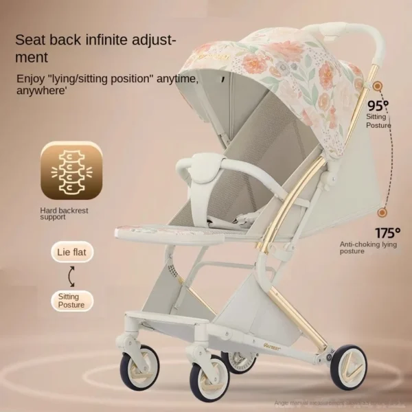 New Baby Stroller Children Walking Baby God Lightweight Folding Pocket Car Kid's Baby Four Wheels Stroller Push Umbrella Car - Image 4